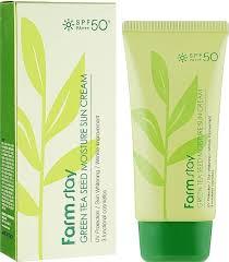 FARM STAY GREEN TEA SEED MOISTURE SUN CREAM (70g)